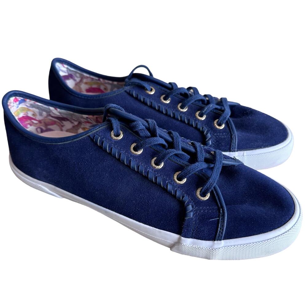 Jack Rogers Carter Suede Midnight Sneakers 8